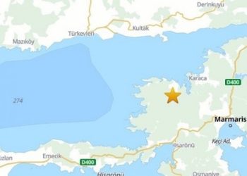 Marmaris’te 4,4 Büyüklüğünde Deprem