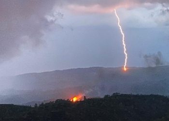 Düşen Yıldırımlar Ormanları Yaktı