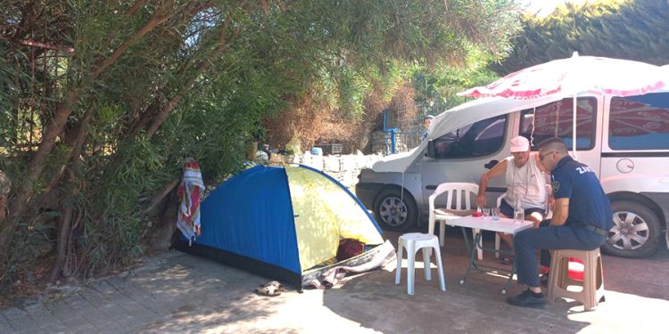 Belediyeden Karavan ve Çadırlara Yönelik Denetim