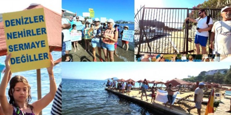 Kıyıları İşgal Ettiler Yetmedi. Denizin İçini Doldurup İşgal Ettiler, Yetmedi Plaja Demir Kapı Yaptılar