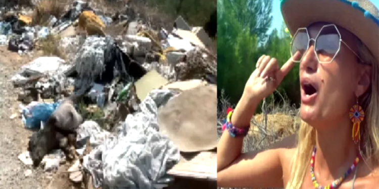 Tuğba Özay‘ı turistik yolda çıldırtan çöp manzarası
