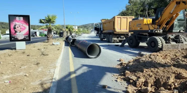 Gölköy Türkbükü yolu kışa bırakılmıştı haber olunca yapılmaya başlandı