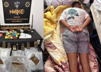 Lüks villalara film gibi uyuşturucu operasyonu