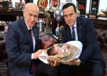 64 yaşında baba olan Yakup Kürşad Yılmaz, Devlet Bahçeli’yi ziyaret etti