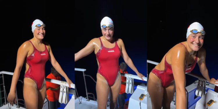 ‘Triple Crown’ ünvanını kazandı: Aysu Türkoğlu Catalina Kanalı’nı yüzerek geçti