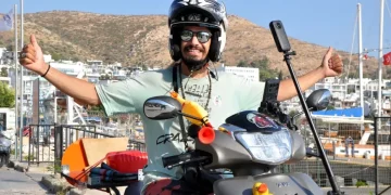 Gaziantepli marangoz motogezgin  “Beş parasız- Türkiye ve Dünya Turun’da”