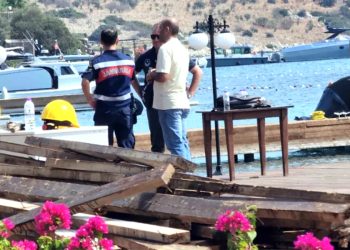 Türkbükü kaçak iskele yıkımı gerginliği