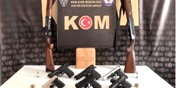 5 ilçede silah kaçakçılığı operasyonu 13 gözaltı