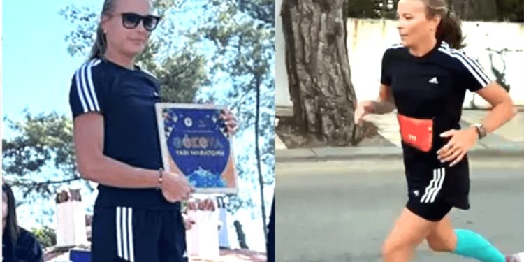 Gökova Yarı Maratonu’nda Anna Kantarmış 3.oldu