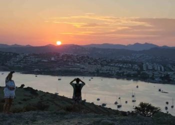 Bodrum’da hayran bırakan günbatımı manzarası