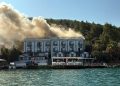 Çatıda tadilat yaparken oteli yaktılar