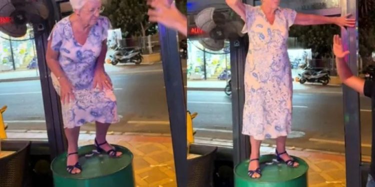 90 yaşındaki İngiliz turist varil dansı yaptı hayran bıraktı