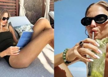 Dünyaca ünlü Rus model Sasha Luss, tatil için Bodrum’u tercih etti