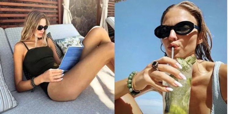 Dünyaca ünlü Rus model Sasha Luss, tatil için Bodrum’u tercih etti