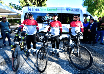 Muğlalı bisikletçiler Anıtkabir’e gitmek için yola çıktı