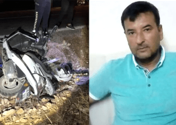 Şarampole yuvarlanan motosiklet sürücüsü yaşamını yitirdi