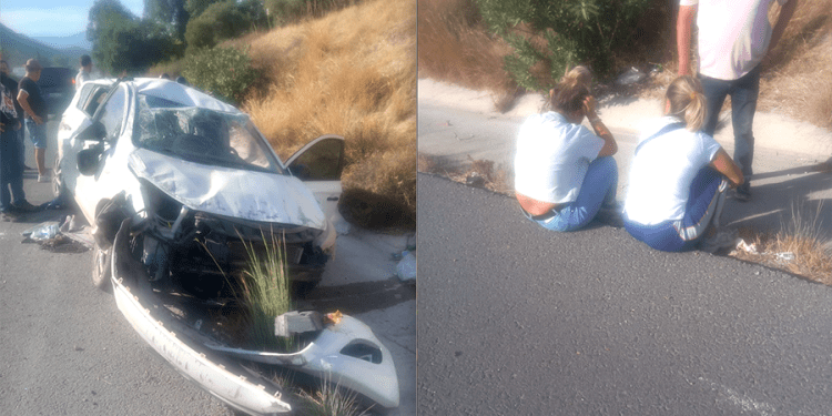 Bu arabadan burunları bile kanamadan çıktılar