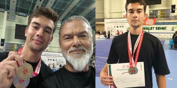 Eren Ateş, Sakarya’dan bir altın bir gümüş madalya ile dönüyor