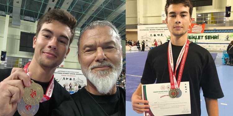 Eren Ateş, Sakarya’dan bir altın bir gümüş madalya ile dönüyor