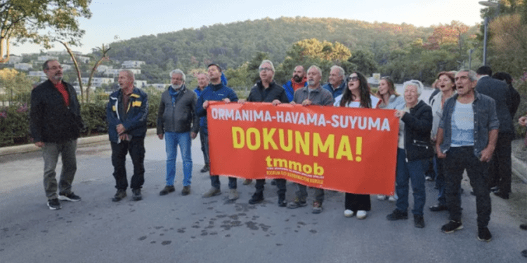 Gölköy’de ormanlık arazinin betona tahsisine sert tepki gösterdiler