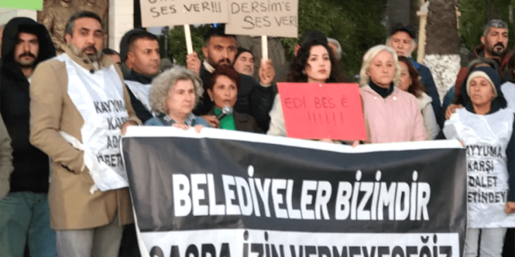 Bodrum’da kayyum atamaları protesto edildi