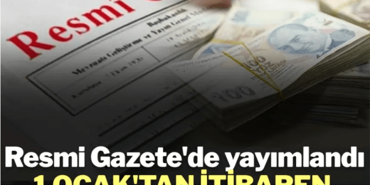 1 Ocak’tan itibaren bu zamlar geçerli olacak