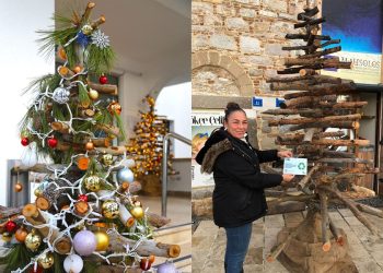 Belediyeden Çevre Dostu Yeni Yıl Ağaçları