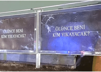 Tepki çeken “Ölünce beni kim yıkayacak?” afişlerinin sırrı