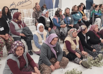 Çimento fabrikasına köylülerden mecliste zeytin dallı eylem