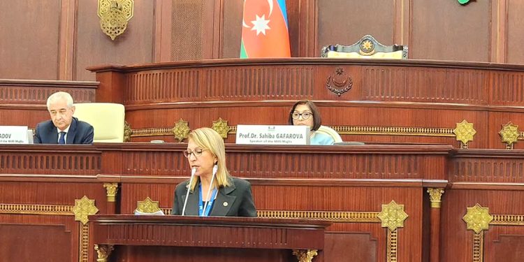 Muğla Milletvekili Süreyya Öneş Derici Azerbaycan Ulusal Meclisinden Seslendi