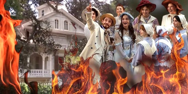 ‘Şakir Paşa Ailesi’ dizisinin setinde yangın: Sabotaj ihtimali değerlendiriliyor