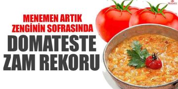 Menemen artık zengin yemeği