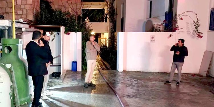 Bodrum’da Otel Odasında Yangın Paniği