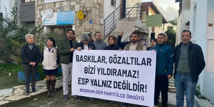Bodrum’da “Yoldaşlar serbest bırakılsın” açıklaması