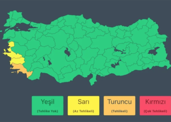 SARI ALARM VERİLDİ…. Gece saatlerinden itibaren yağış geliyor