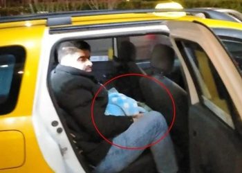 Hamile kadın takside doğum yaptı