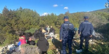 Bodrum ormanlarında göçmen operasyonu