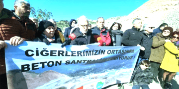 Gölköy’de 100 hektarlık mera alanına  beton santrali kurdular, ruhsatsız kaçak çalıştılar iddiası