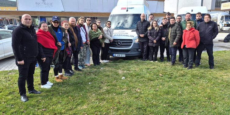 Depremin 2. Yıldönümünde CHP Bodrum Örgütü, Deprem Bölgesinde