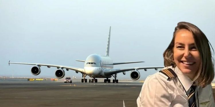 Dünyanın en büyük yolcu uçağına Türk kadın kaptan pilot