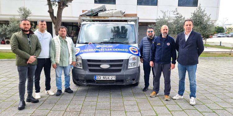 Bodrum Fenerbahçeliler Derneği Deprem Bölgesine İhtiyaç Malzemesi Desteği