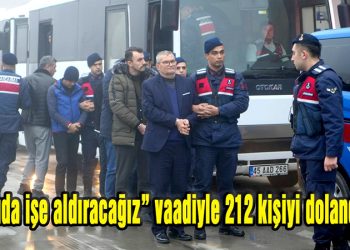 “Kamuda işe aldıracağız” vaadiyle 212 kişiyi dolandırdılar