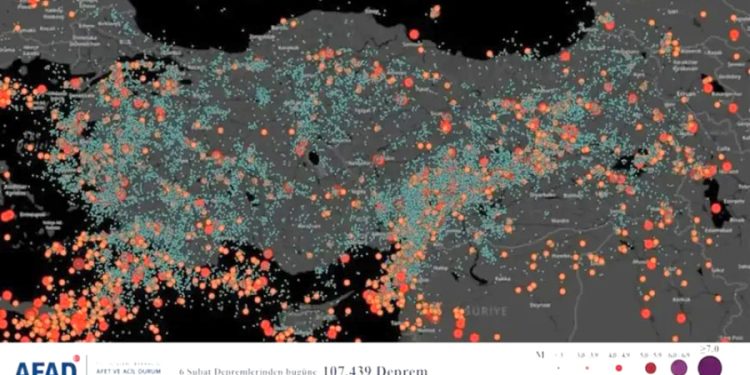 Türkiye ve yakın çevresi 6 Şubat’tan bu yana 107 bin kez sallandı