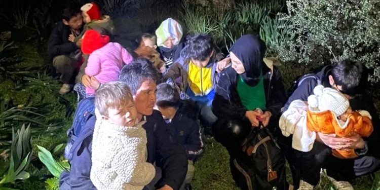 Göçmenlere fırtına engeli ormanda yakalandılar