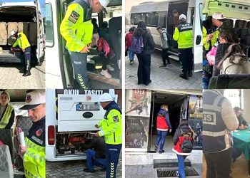 Muğla’daki okul çevrelerine ve servis araçlarına yönelik sıkı güvenlik denetimi