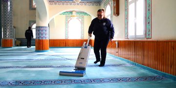 Bodrum Belediyesinden Ramazan Öncesi Cami Temizliği