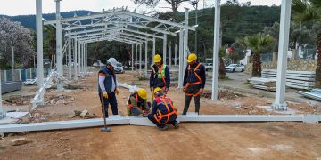 Kızılağaç Pazar Yeri Çalışmasının İlk Etabı Tamamlandı