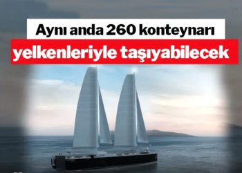 Koç dünyanın ilk yelkenli RoRo gemisini suya indirdi