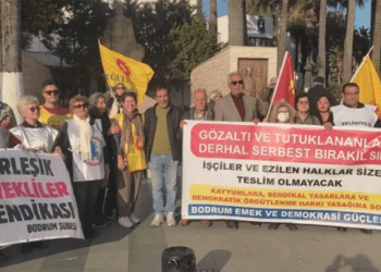 Bodrum’dan Başpınarlı işçilere destek eylemi