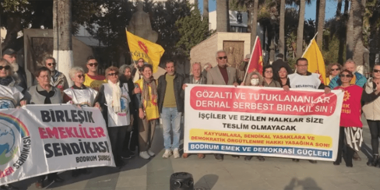 Bodrum’dan Başpınarlı işçilere destek eylemi
